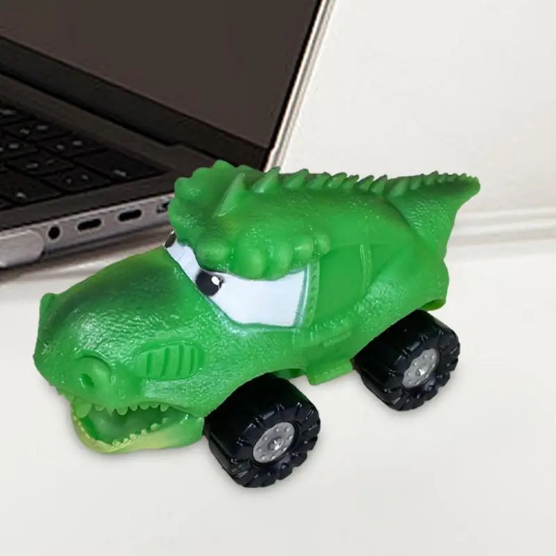 Stretchy Dinosaur Pull Back  Creative Stress Reduction, Slow Rebound Car Toy Car Stretchy Slow Rising ToyFor Kids Children Adult