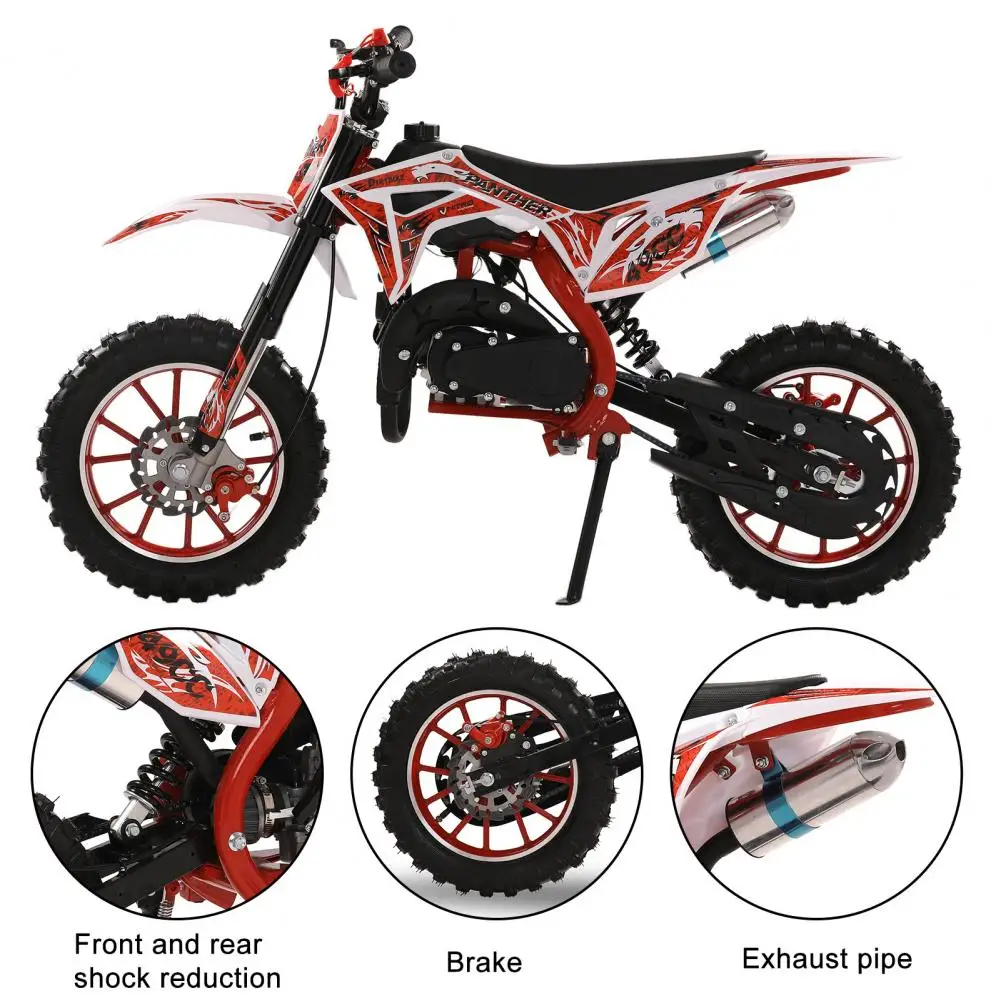 Kids Motorcycle Off-road Vehicle Sliding Function Alloy Motocross Racing Motorcycle Metal Gas Power Motocross 49cc 2-Stroke ﻿