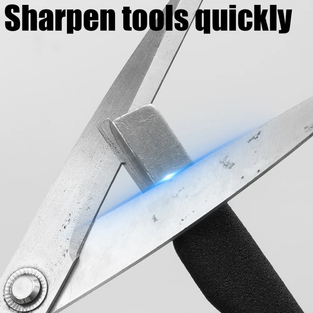 6/1PCS Handheld Small Sharpener Portable Alloy Steel Sharpener Manual Scissor Knife Sharpening Stone Home Kitchen Scraper Tool