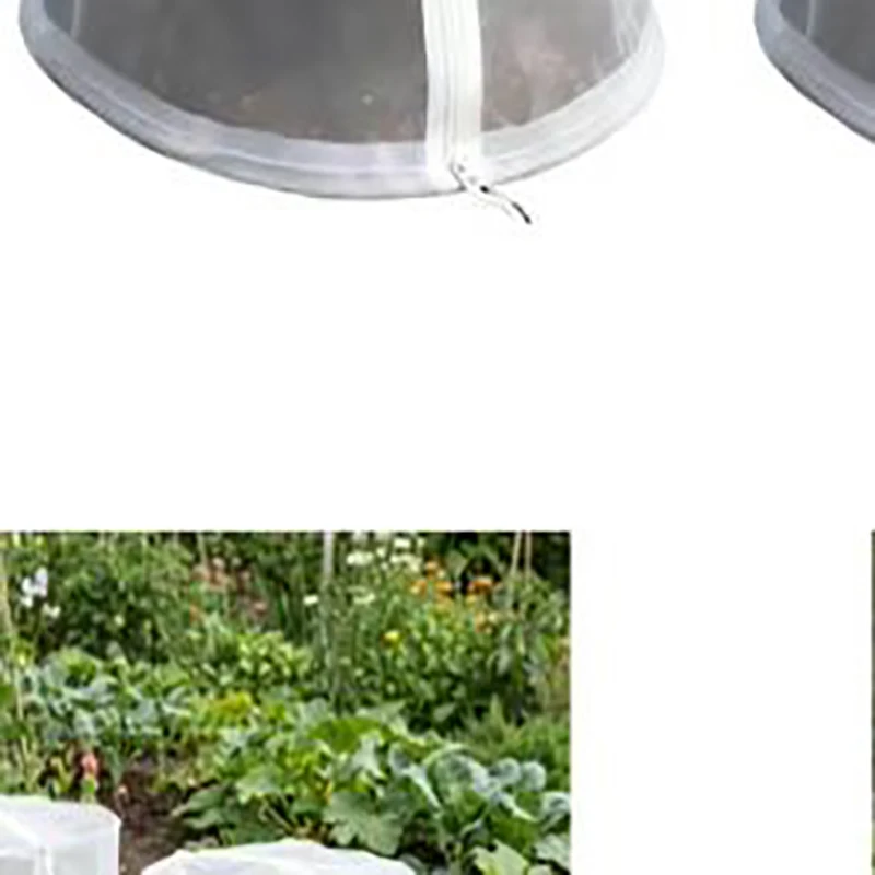 2-Pack Reusable Dome Plant Covers: Dome-shaped Plant  Net CoverBarrier With Zipper  For Access Plant Protective Plastic