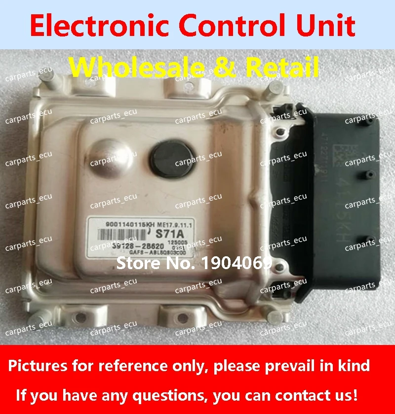 

39131-2B565 MRA4/39131-2B561 MSA5 For Hyundai KIA Car Engine Computer Board/ECU/ME17.9.11.1 39128-2B620 S71A/39130-2B585 MRM4