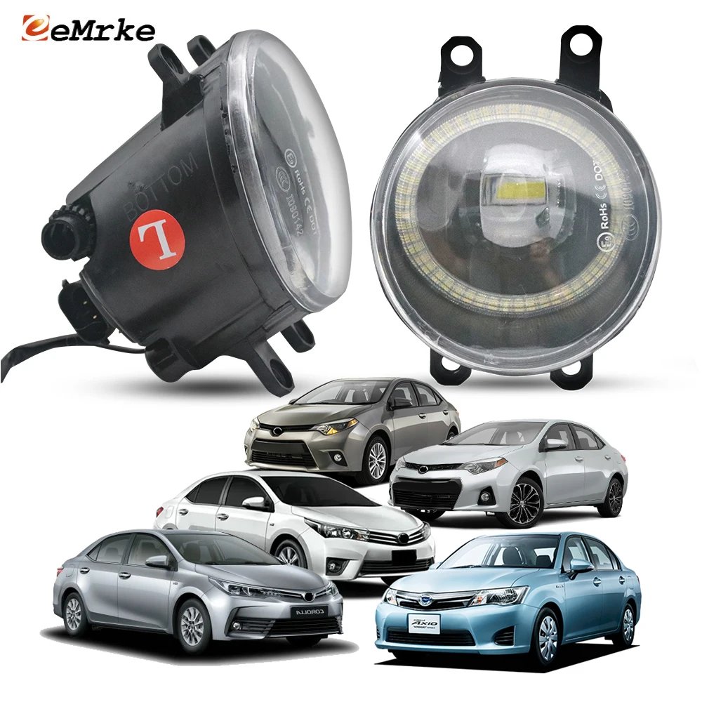 

30W Led Fog Light Lens for Toyota Corolla E160 E170 E180 Corolla Axio Fielder Corolla Altis 2012-2018 PTF Angel Eye DRL Halo