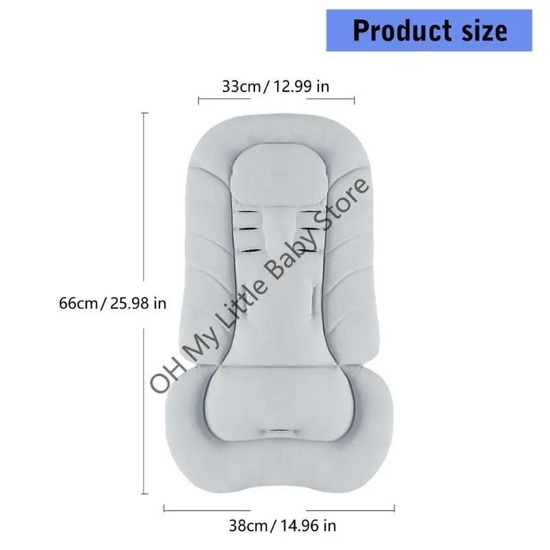 M76C ポリエステルベビーカーシートプロテクターパッド通気性のあるデザインシートクッション毎日の赤ちゃん幼児の使用のためのメンテナンスが簡単