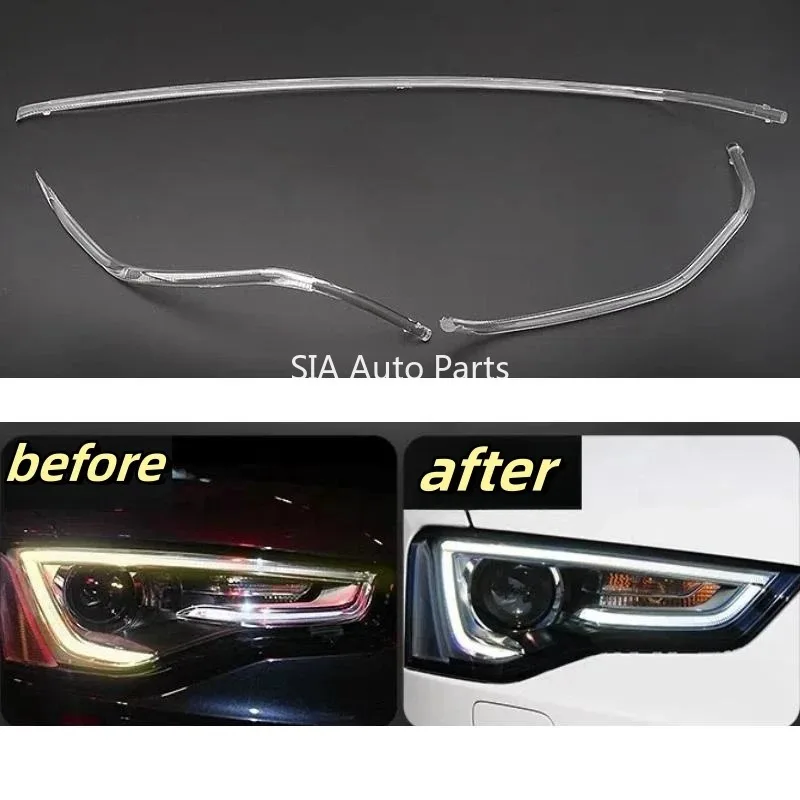 جديد لأودي A5 S5 2012-2016 سيارة DRL العلوي ضوء لوحة دليلية النهار تشغيل ضوء أنبوب بار الأبيض