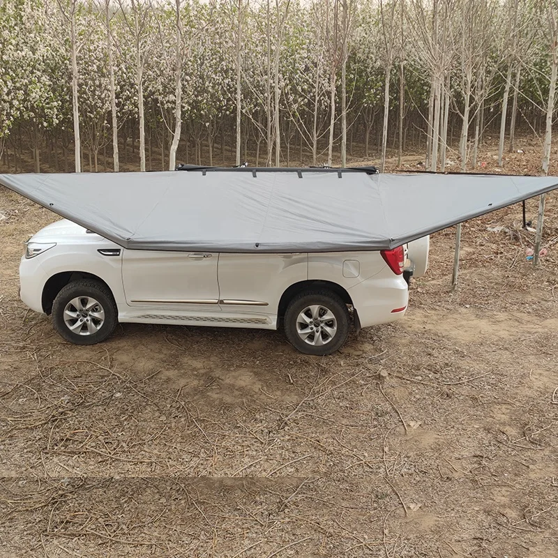 

Waterproof 180 Degree Vehicle Car Side Frame Bat Wing Awning 180 with Led