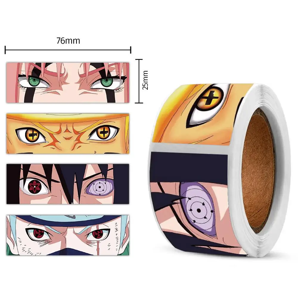

120pcs Cool Naruto Anime Diy Stickers Roll Packaging Sealing Labels Waterproof Decals For Phone Ipad Luggage Thermos Decor