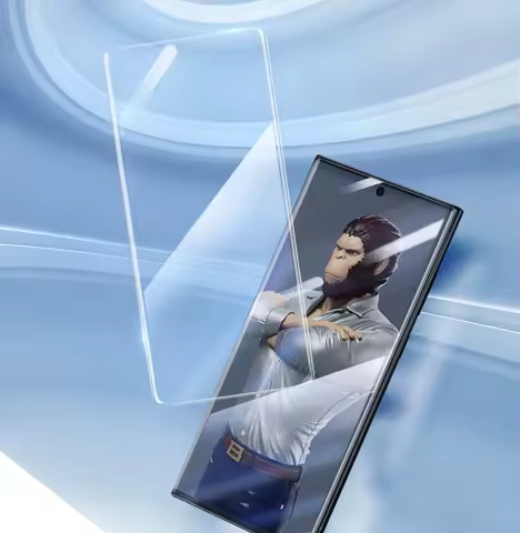 Blueo Full Screen UV Liquid Tempered Glass Film for Samsung S21, S22, S23, S24, Ultra Screen Protector with UV Light