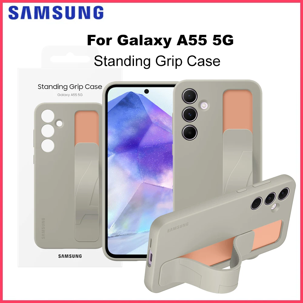 Original Samsung Standing Grip Case For Galaxy A55 Standing Grip Case EF-GA556