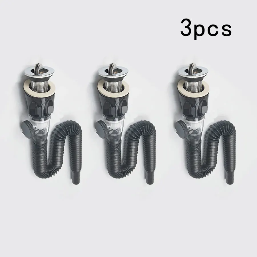 Anti odor drainage pipe washbasin wash basin anti odor horizontal drainage pipe basin drain complete set of accessories