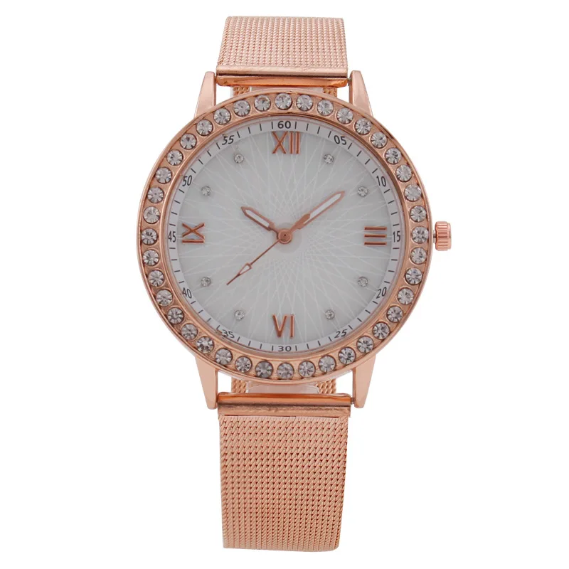 New Fashion Milan with Mesh, Quartz Fritillaria, Roman Pattern Diamonds, Women's Watch in Stock