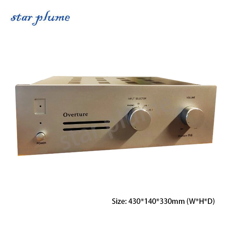 

(430*140*330mm) Kondo Overture Steel Aluminum Amplifier Case Combined Fever Case Preamplifier Tube Chassis Shell DIY Box