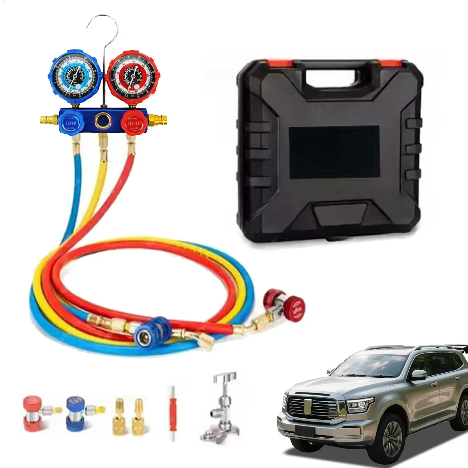 

Автомобильный набор датчиков переменного тока, диагностический коллектор переменного тока, набор для заправки перезарядки, комплект для домашней мастерской, гаража, грузовика, сезонного обращения