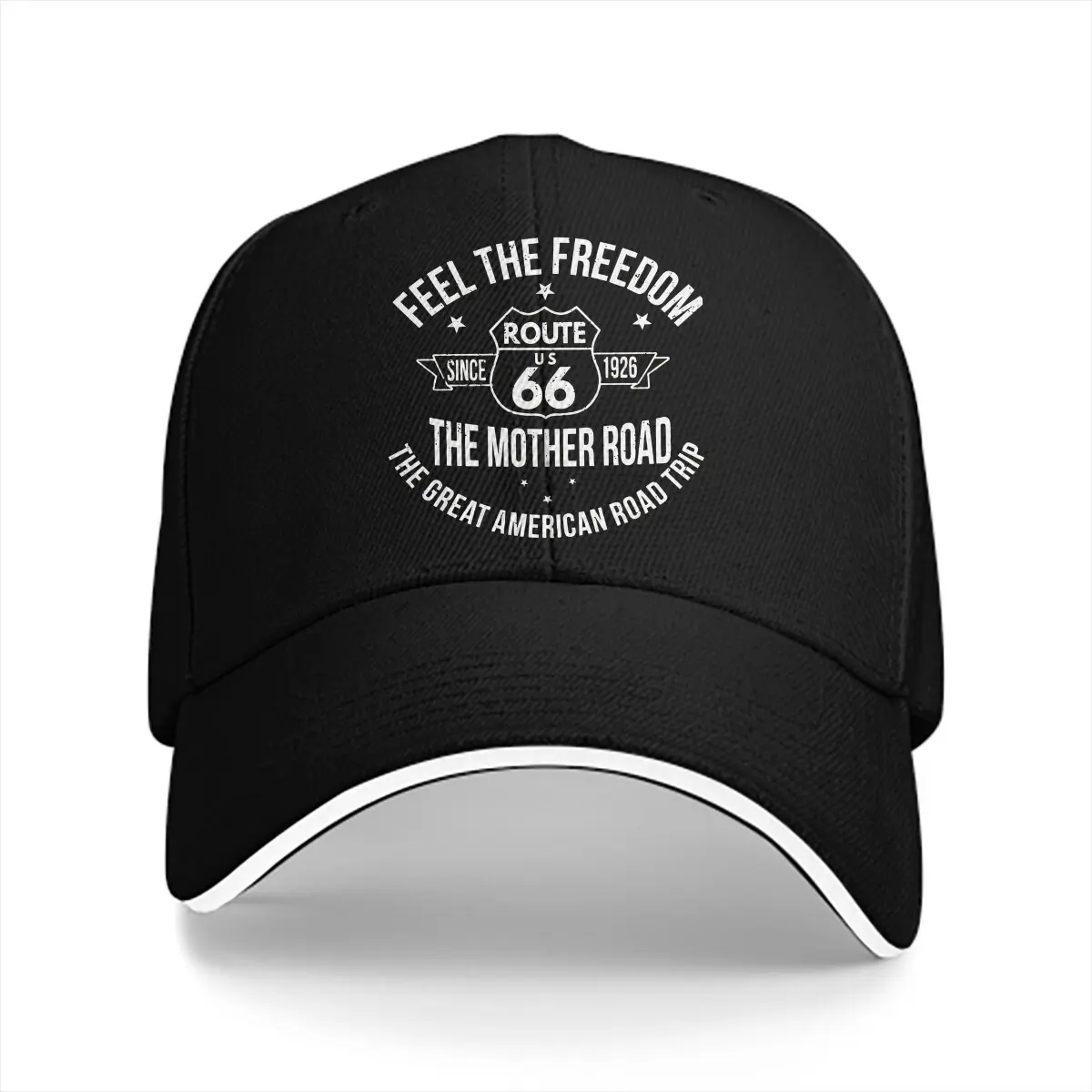 Summer Cap Sun Visor Freedom Hip Hop Caps U S Route 66 Peaked Hats