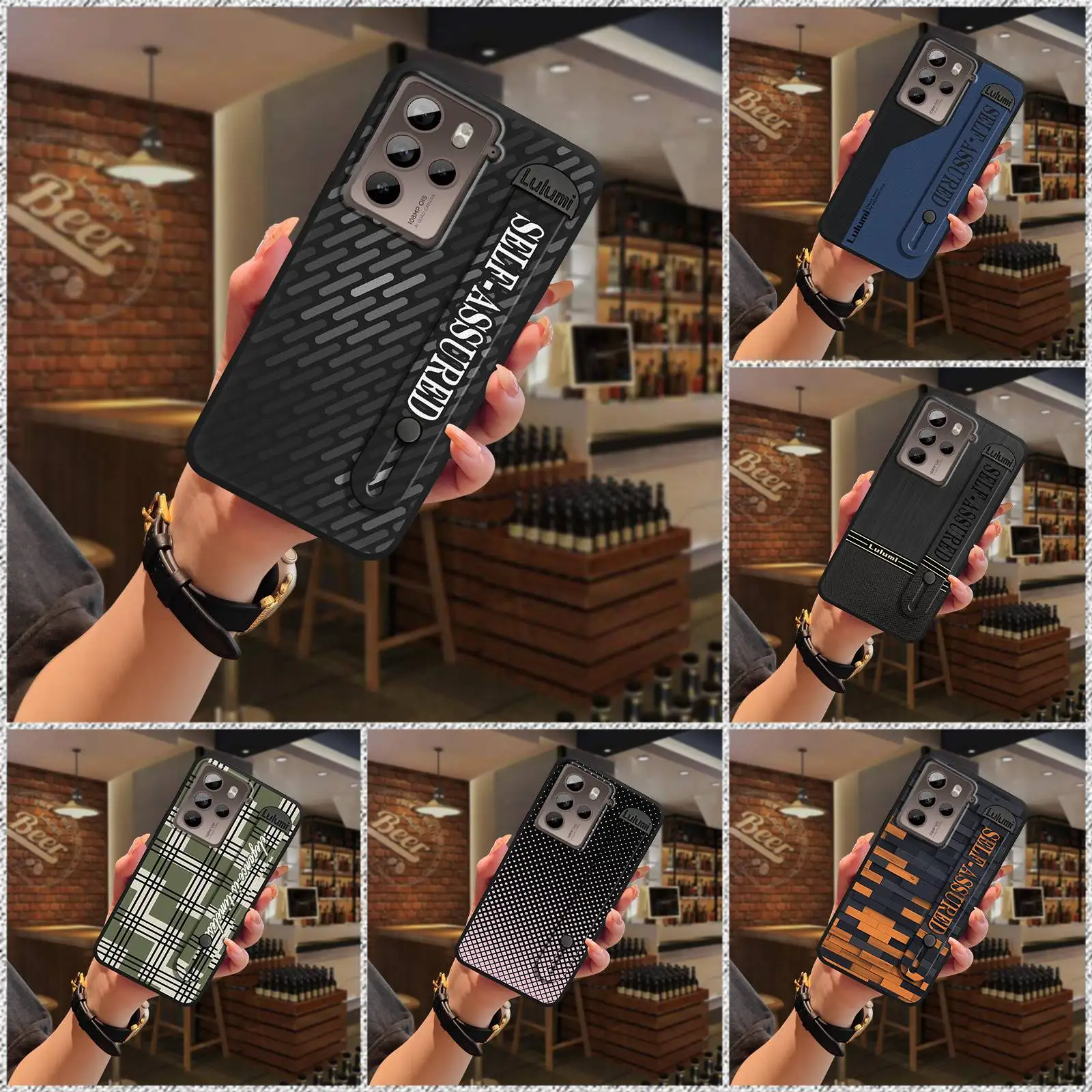 Dirt-resistant Fashion Design Phone Case For HTC U23 Pro/U23 Wristband masculine Silicone Shockproof Anti-knock simple