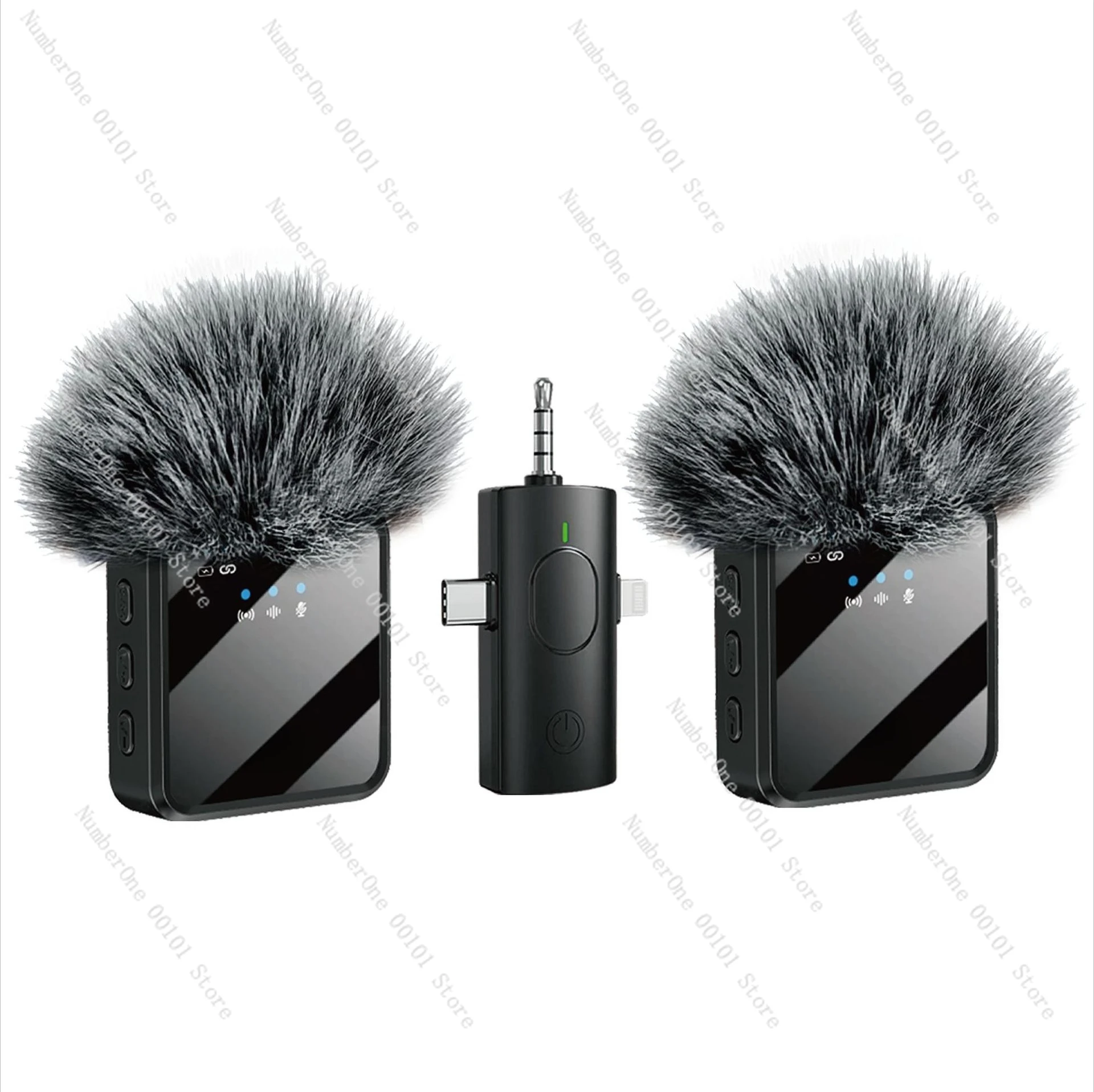 3-in-1 wireless collar microphone intelligent noise reduction F11 mobile phone live broadcast specia