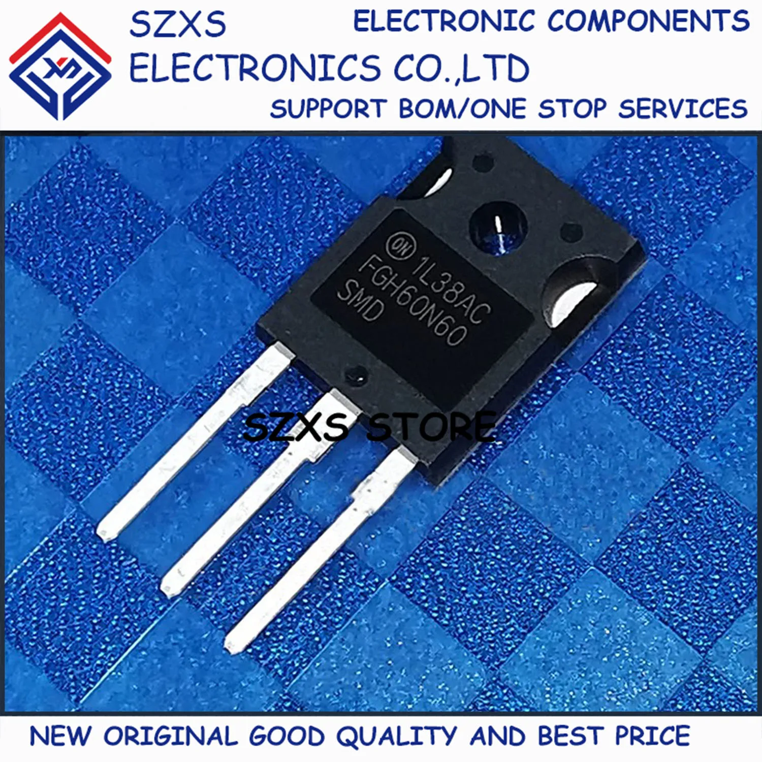 New Original 10Pcs FGH60N60SMD FGH60N60SFD TO-247 600V 60A IGBT Transistor In Stock Electronic Components Good Quality