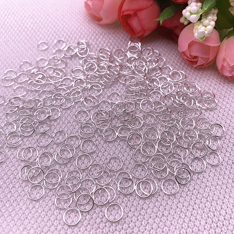 New 4/6/8mm Metal Open Go Rings Split Rings Connectors For Jewelry Making Findings