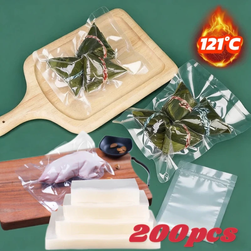 Poester Vacuum Bags, Food Packaging Bag, Smooth, Transparent, Food Gr Vacuum Sealed, Thickened Fresh-keeping Bag