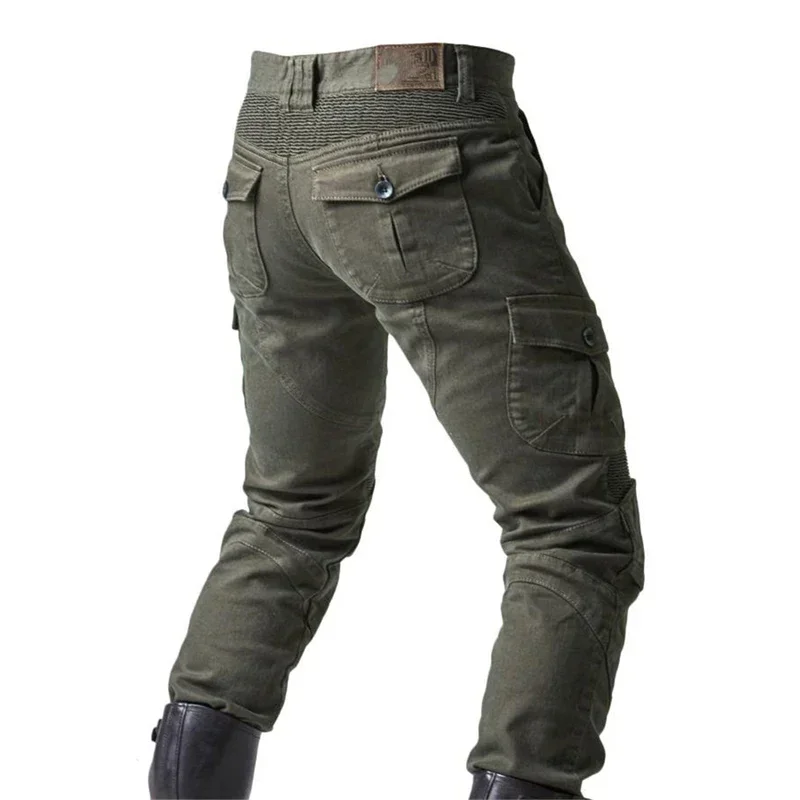 2023 Men Motorcycle Jeans Summer Outdoor Riding Motorcycle Trousers Drop-resistant Pants With Protective Gear