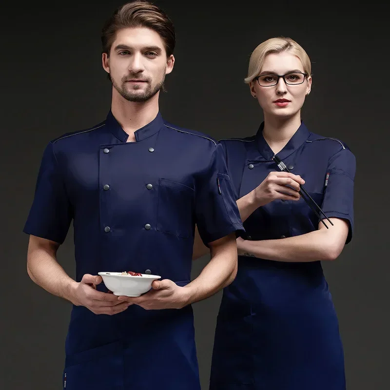 Hot Pot Restaurant Chef vêtements de travail manches courtes Style chinois hôtel chinois Restaurant Barbecue vêtements de travail serveur uniformes