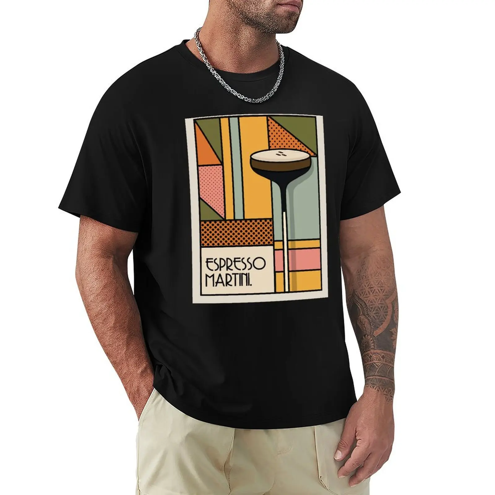 

The Espresso Martini Vintage T-Shirt sweat plus size clothes oversized graphic tee funnys mens t shirts top quality