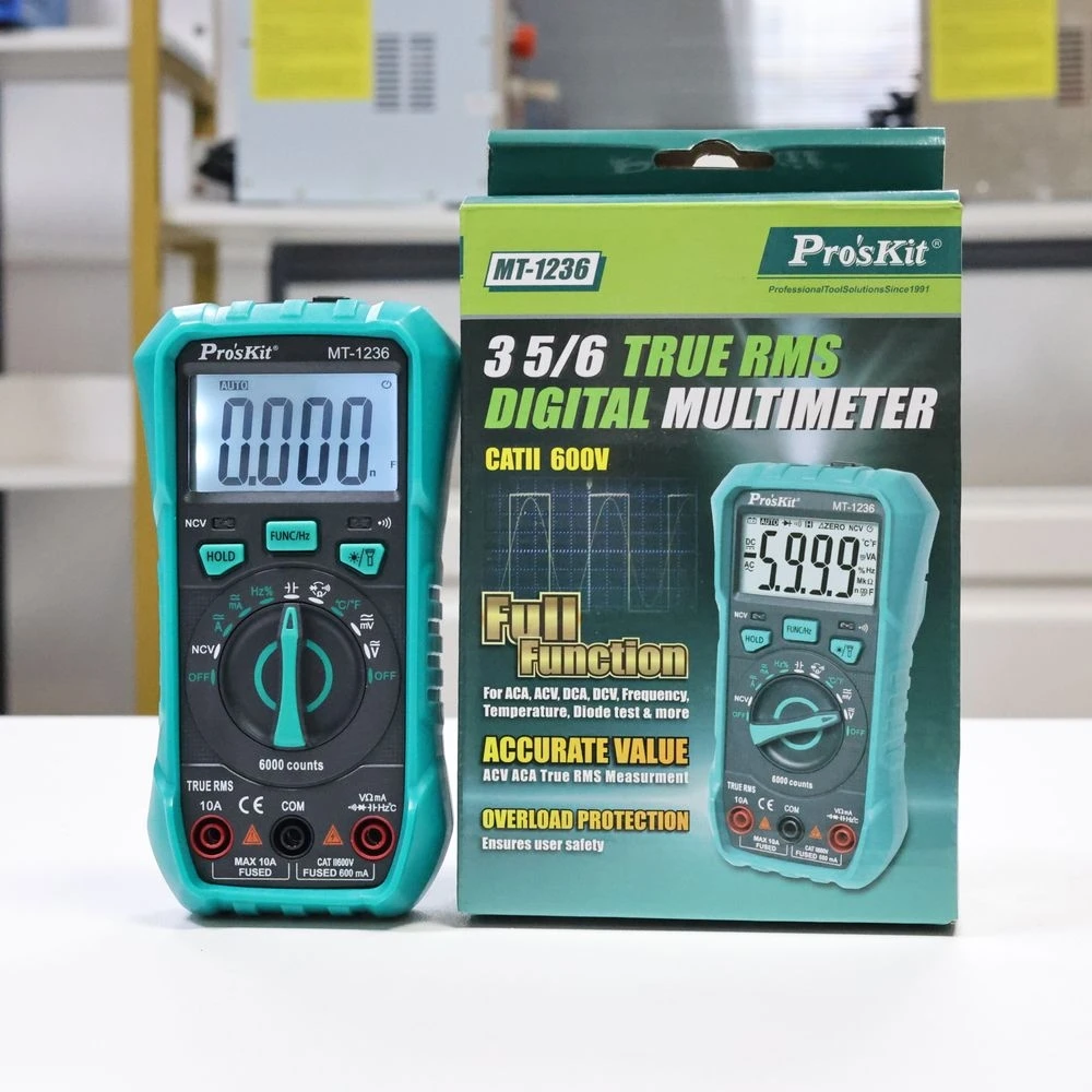 

Pro'sKit MT-1236 test instrument digital display multimeter auxiliary lighting LED