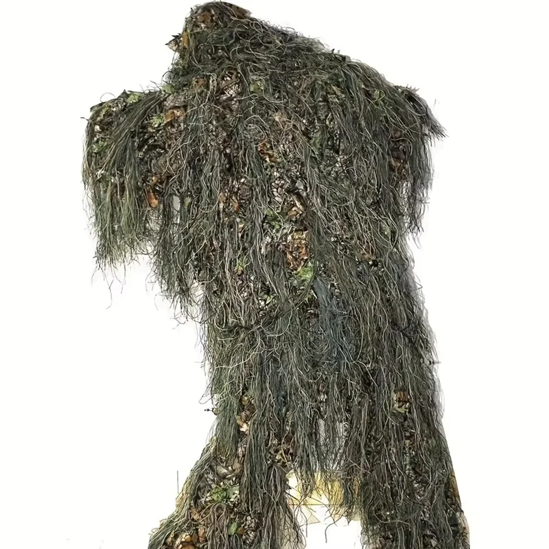 A29Z-Adult Outdoor Ghillie Suit Hunting Cloth Woodland 3D Bionic Leaf Uniform Camouflage Suits Set Photography Clothes view 6