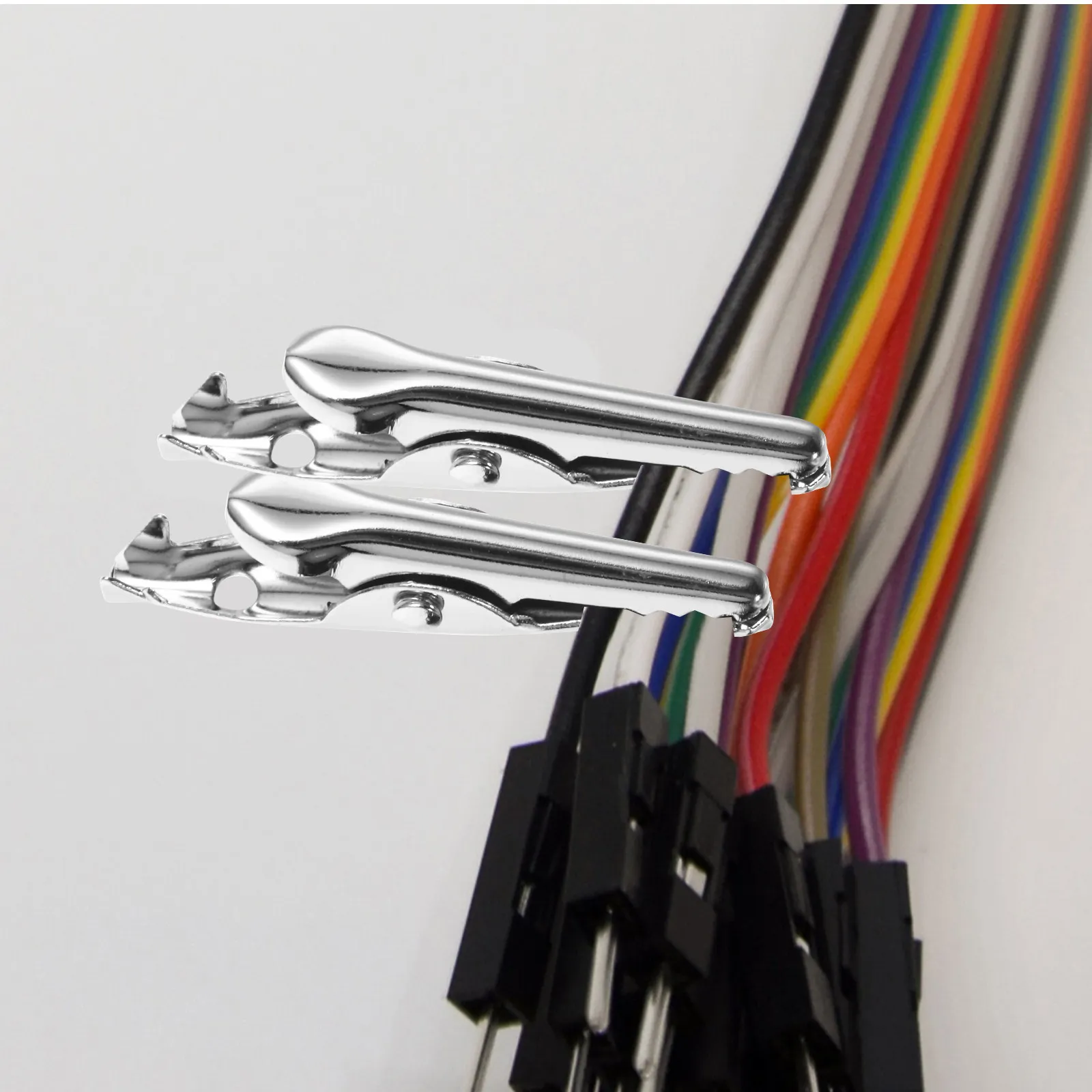 40Pcs Compact Alligator Clips 35Mm Polished Metal Test Clamps for Electrical Testing Wire Joining DIY Projects Electronics
