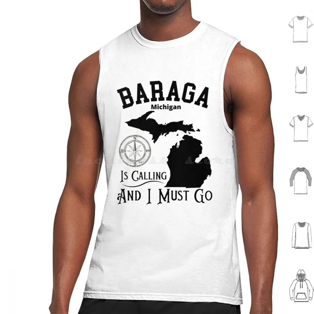 Baraga Upper Peninsula-Baraga Tank Tops Vest Sleeveless Baraga Barga Us Beauty Spot Holiday Outdoors Mi Nature Fishing At