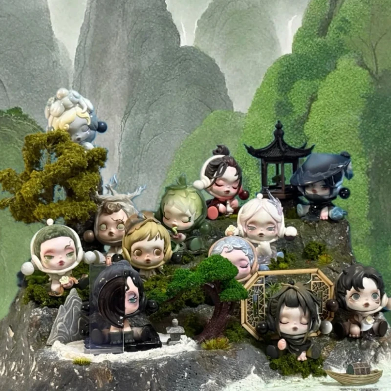 

POPMART SKULLPANDA The Ink Plum Blossom Series Blind Box Kawaii Desktop Trendy Ornaments Mystery Kawaii Surprise Birthday Gifts