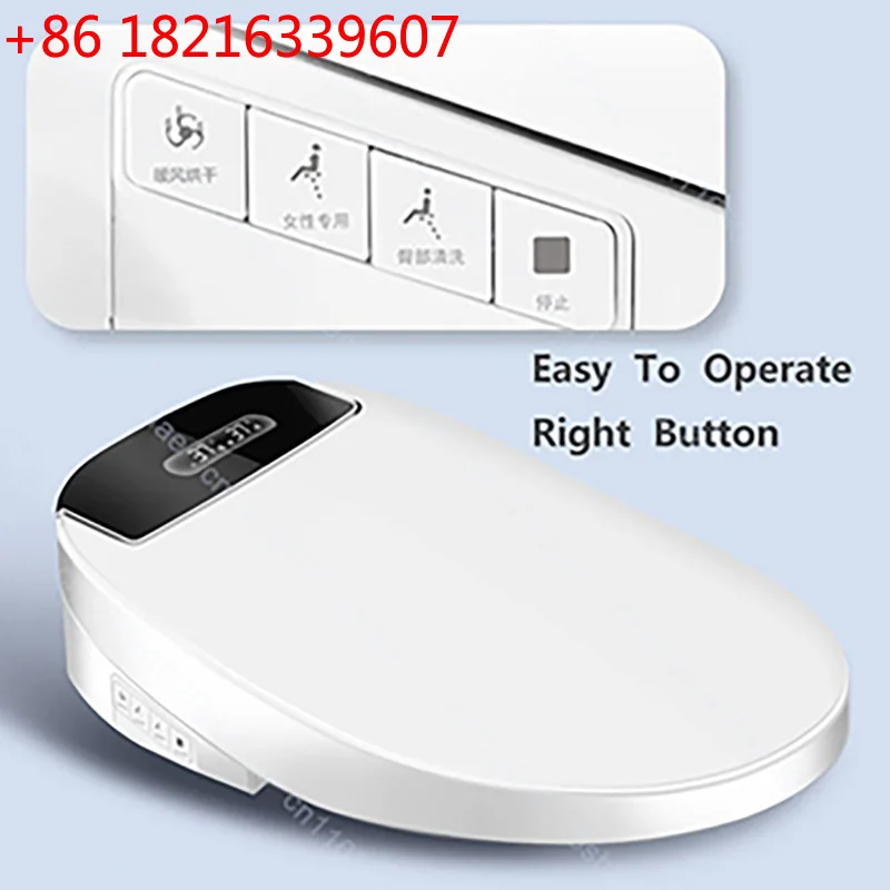 YAO YAO Smart Bidet Toilet Seat Heated Elongated Bidet Lid Cover Instant Warm Water Air Dryer Feminine Wash Night Light Remote