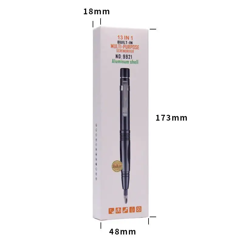 13 In 1 Precision Screwdriver Pen Set Portable Hidden Storage Multi-Function Repair Tool For Phone Computer Glasses Furniture