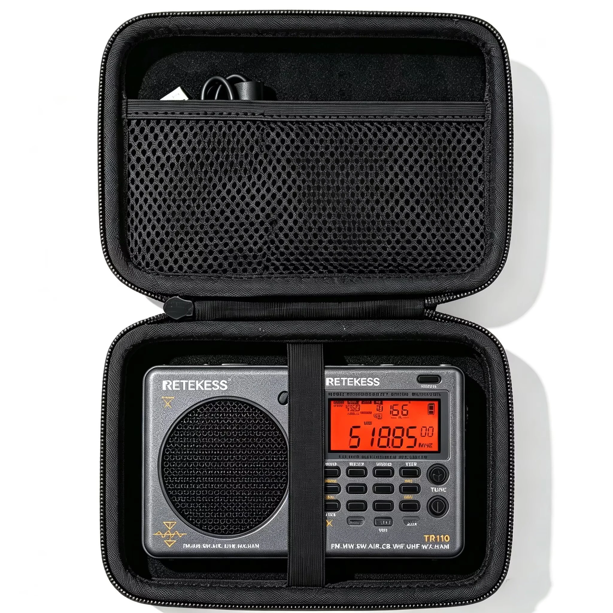 Hard Carrying EVA Case For Retekess TR110/Retekess V112/Raddy RF760 Protective Case Shockproof Travel Storage Bag