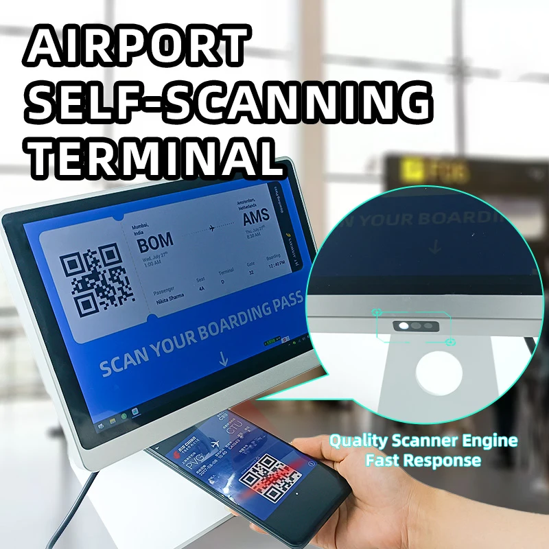 Terminal De 4 núcleos De Scanner De Code QR Android 1D 2D Barcoder Scanner Terminal BT Wifi ER200