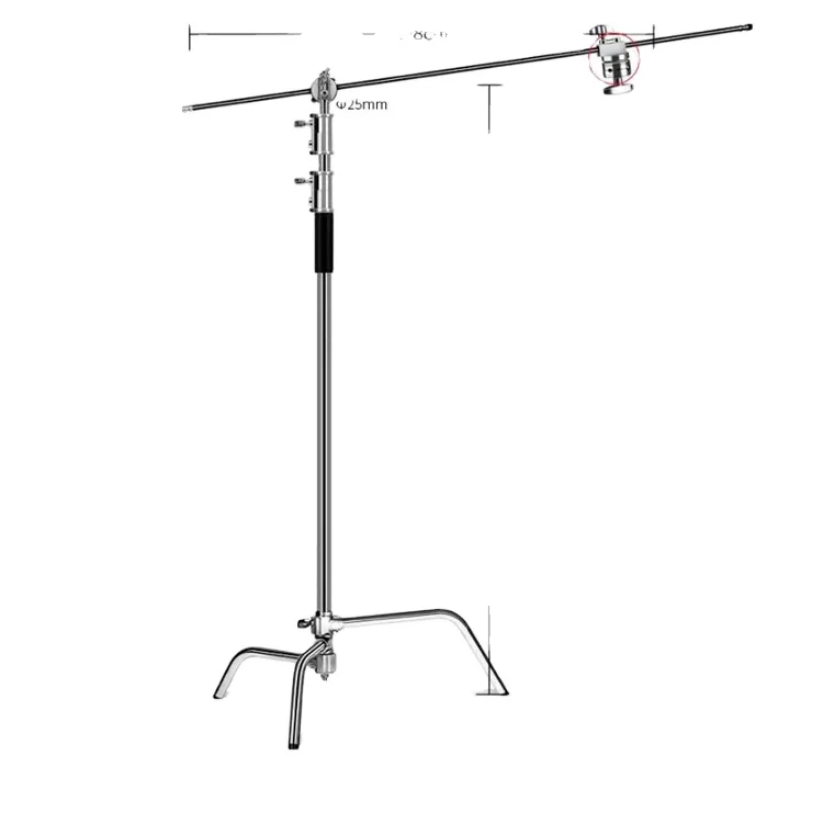 المهنية الثقيلة اطلاق النار ترايبود مصباح ليد حامل قبضة طقم أذرع تبريد C حامل سرقة ضوء ترايبود 11.5 قدم ضوء حامل LT-330SS