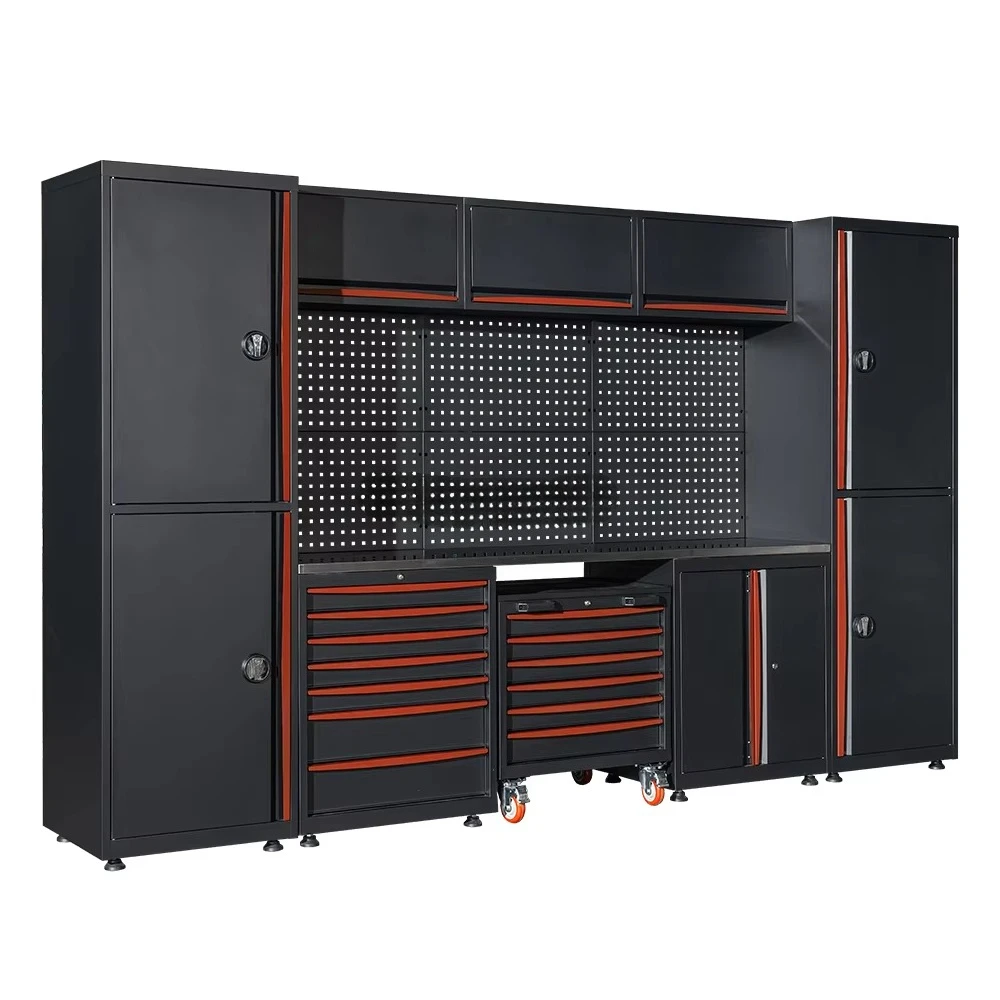 Customizable Combination Workstation Tool Cabinet Cold Rolled Steel Plate Desktop Tool Storage Garages Workshops