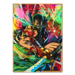 60PCS 67x92mm Standard Size Holographic Anime Card Sleeves Perfect Fit OPCG/MGT Card Trading Card Protectors for PTCG