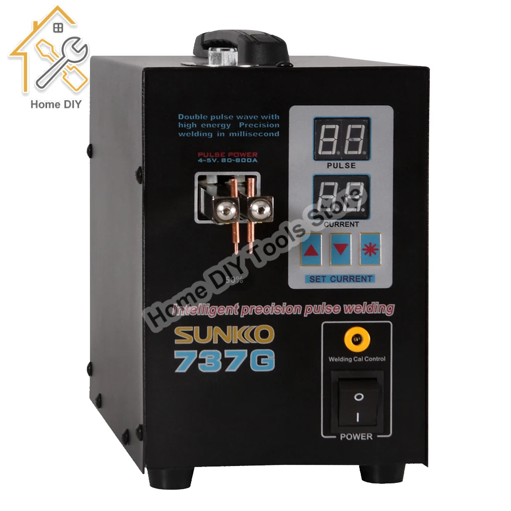 SUNKKO 737G Spot Welding Machine 2800KW 18650 Battery Pack Welding Precision Pulse Spot Welders Automatic Spot Welding