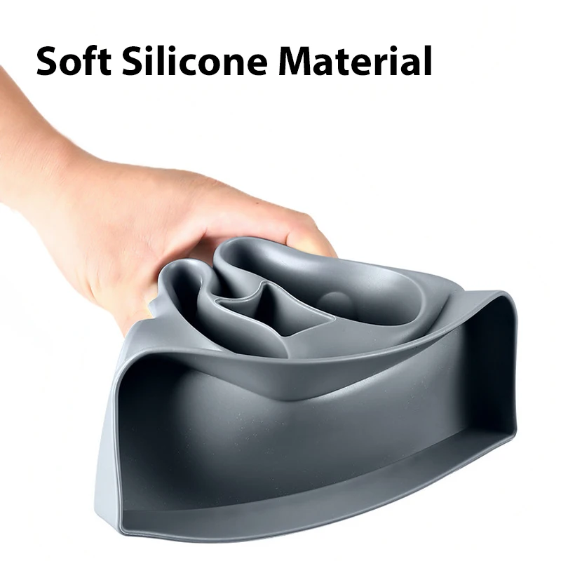 Center Console Cup Holder for Tesla Model 3 Model Y Car Interior Anti-Slip Water Cup Limiter Sunglass Holder Key Card Organizer