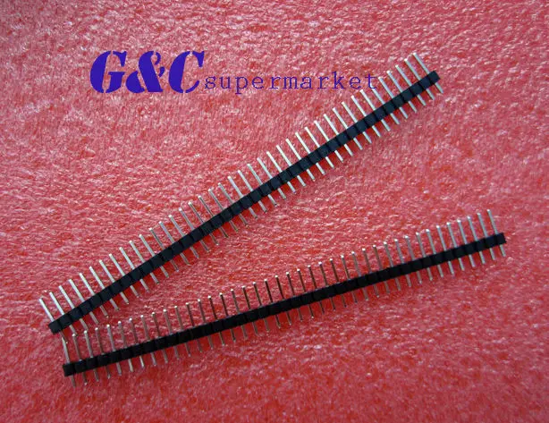 100PCS 2.54mm 40 Pin Male Single Row Pin Header Strip GOOD QUALITY