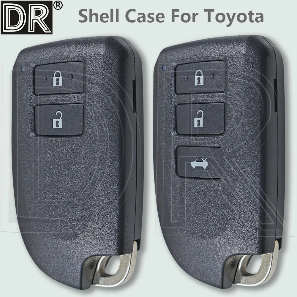 

DR 2/3 Button Replacement Car Remote Control Key Shell Case Fob Housing Toyota Prote Hiace Spade Sinnea Yaris Vios Yaris L