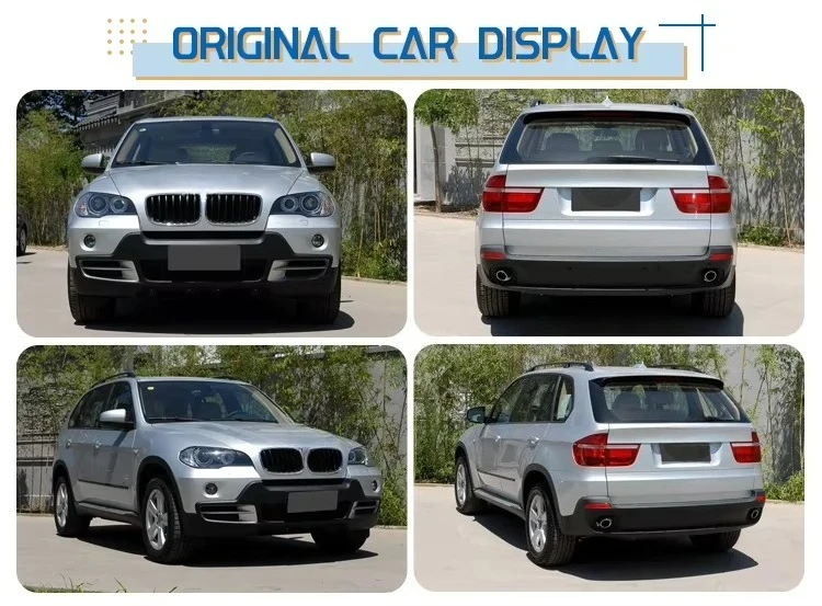 Facelift BodyKit Model X5 E70 Upgrade to X5M MT G05 Design Old to New Car Bumpers Lip Headlight for X5 Modified Body Kit