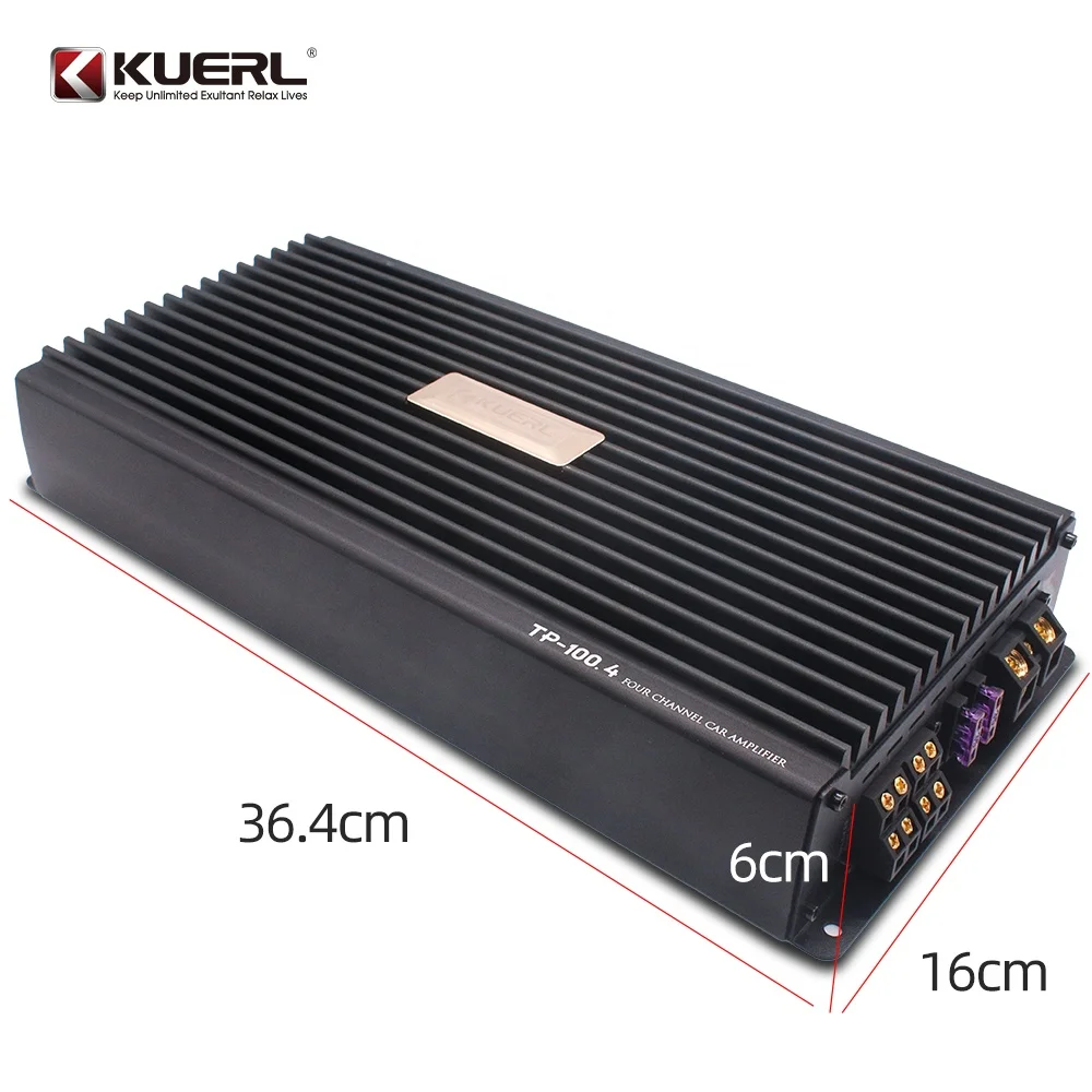 hot New Product 12V Car Music Amplifier 4 Channel Car Audio Amplifier Full Frequency Class AB Amplifier for Car