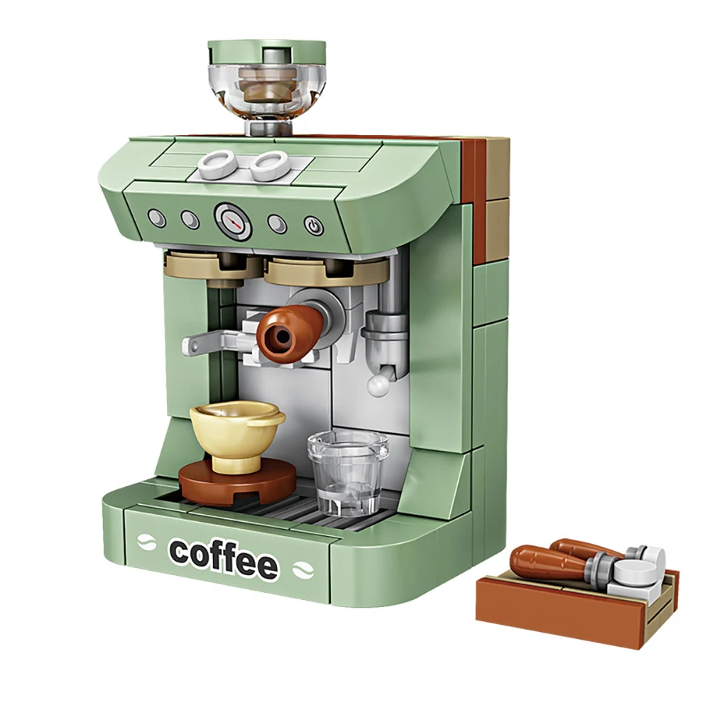 Retro Bread & Coffee Machine Building Block Set - Creative  Toy, Adult Simulation Model Coffee Gift, Unique Gift for Men & Women view 4
