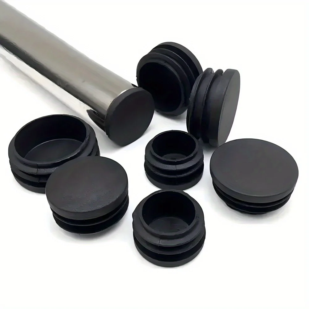 10 Pcs 19mm Round Plastic Hole Plugs Caps ,Inserts for Metal Tubing, Hardware Plugs, Fences, Glide Protection from Chair