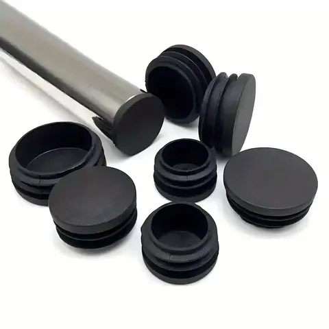 10 Pcs 19mm Round Plastic Hole Plugs Caps ,Inserts for Metal Tubing, Hardware Plugs, Fences, Glide Protection from Chair