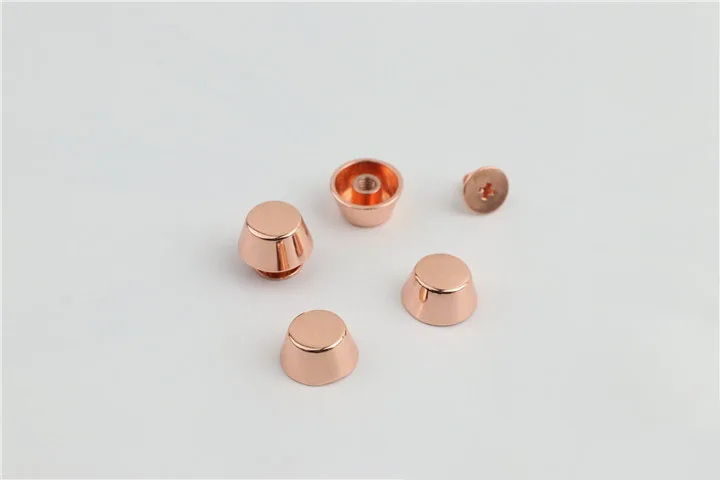 20sets Rose Gold Metall Hohe Qualität Leder Tasche Handtasche Geldbörse Unten Schutz Füße Nagel Stud Gürtel Screwback Taste Niet Spike – Detail 10
