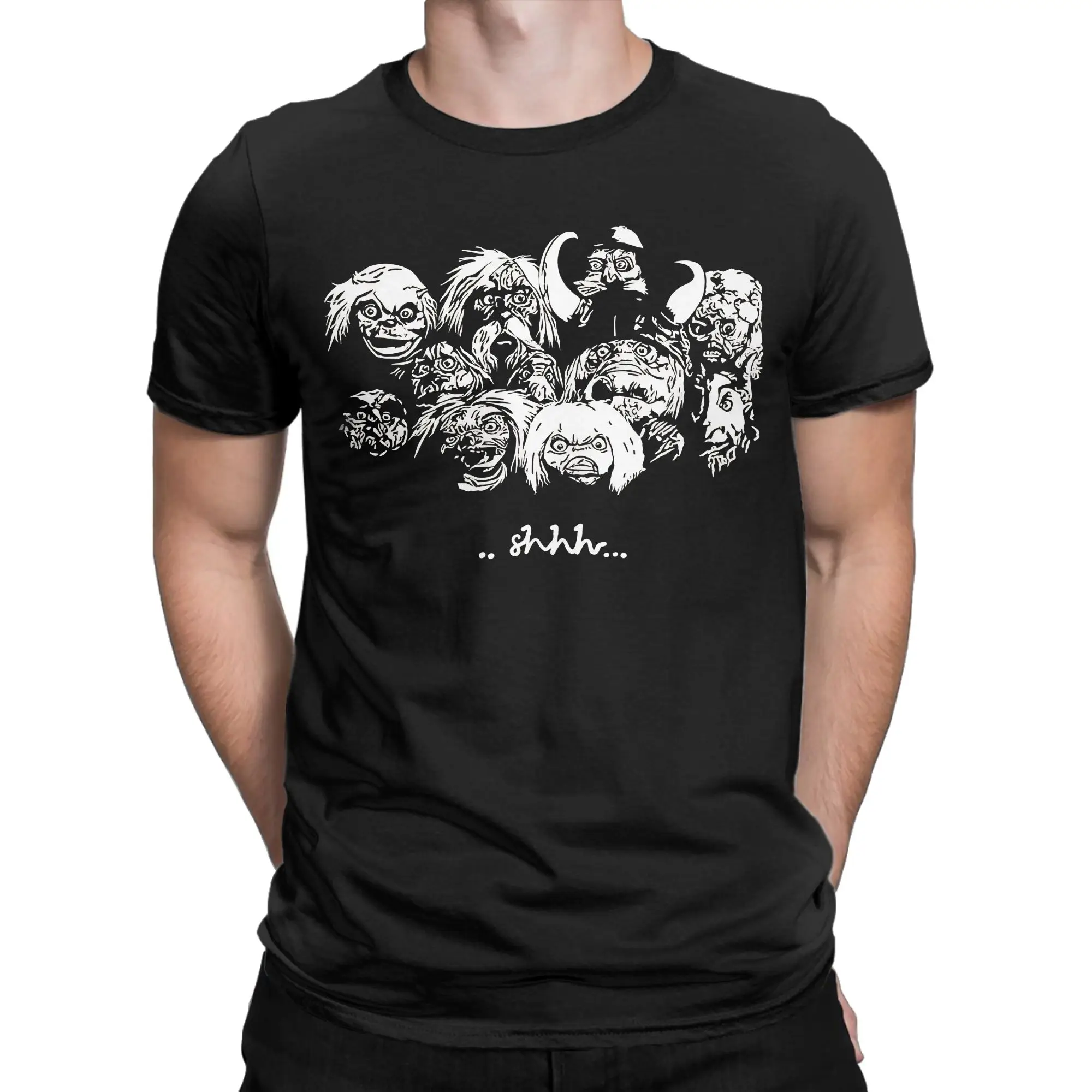The Labyrinth Goblins T-Shirt for Men  Vintage 100% Cotton Tee Shirt Round Neck Short Sleeve T Shirt Gift Idea Tops