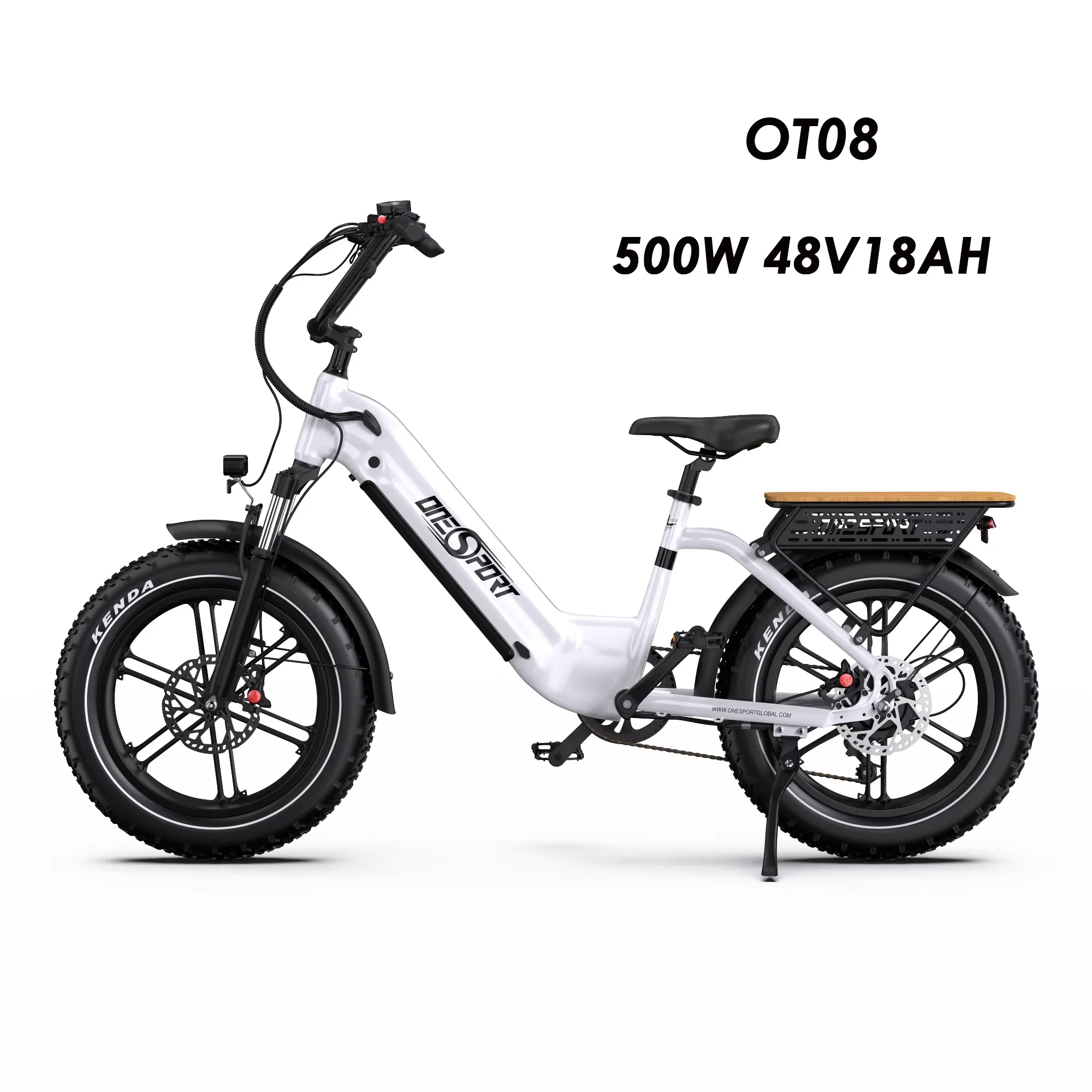 Elektrofahrrad onesport OT08 Pro 48V36AH Doppelakku 250W Motor 25KM/H Geschwindigkeit 190KM Maximale Reichweite Allterrain E-Bike EU-Lagerbestand