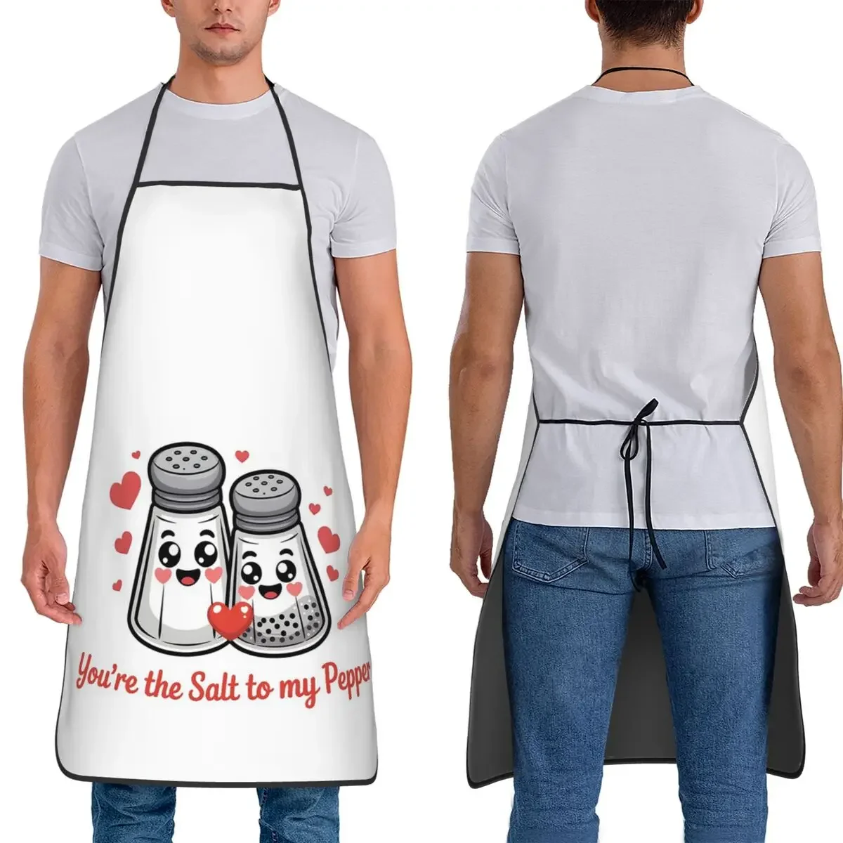 Fun Print Apron, Stylish and Durable, Oil-Resistant, Unisex, for Kitchen Baking, Cleaning and Gardening.